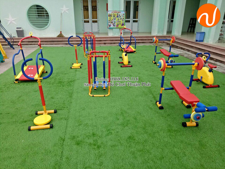 Lắp đặt bộ tập gym cho bé cho các trường mầm non tại Hà Nội-3