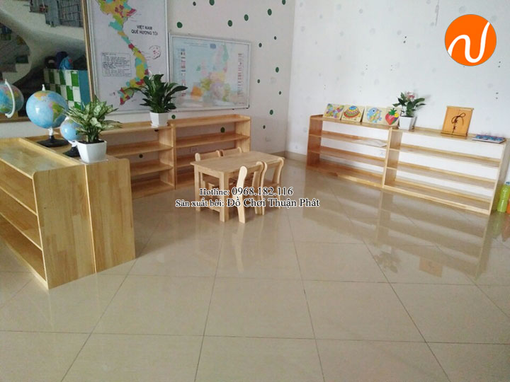 Sản xuất bàn ghế, tủ kệ cho trường mầm non tại Hà Nội-1