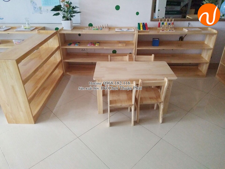 Sản xuất bàn ghế, tủ kệ cho trường mầm non tại Hà Nội-2