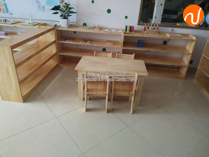 Sản xuất bàn ghế, tủ kệ cho trường mầm non tại Hà Nội-4
