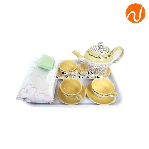 Giáo cụ và bài học dùng trà, mời trà (tiệc trà) GC36-514 Tăng tính thương tác giữa trẻ với nhau và rèn luyện khả năng giao tiếp.