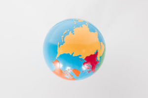 Quả địa cầu các châu lục trên thế giới