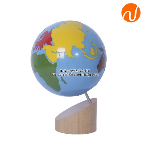 Quả địa cầu các châu lục GC36-233 giúp Phân biệt đất liền và biển