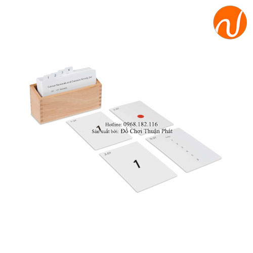 Giáo cụ montessori bảng hướng dẫn số và số lượng (fomex) GC36-137