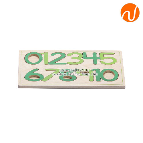 Giáo cụ montessori bộ xếp hình số GC36-134