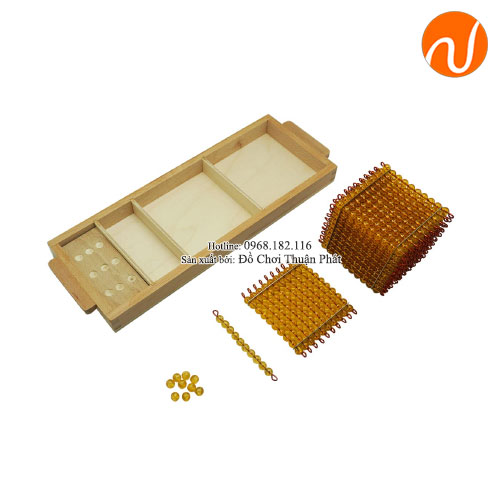 khay lấy hạt cườm màu vàng