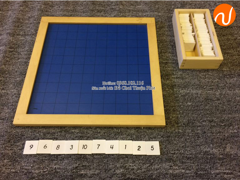 cách sử dụng bảng 100 montessori
