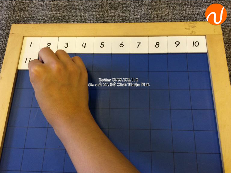 hướng dẫn bảng 100 montessori cho trẻ mầm non