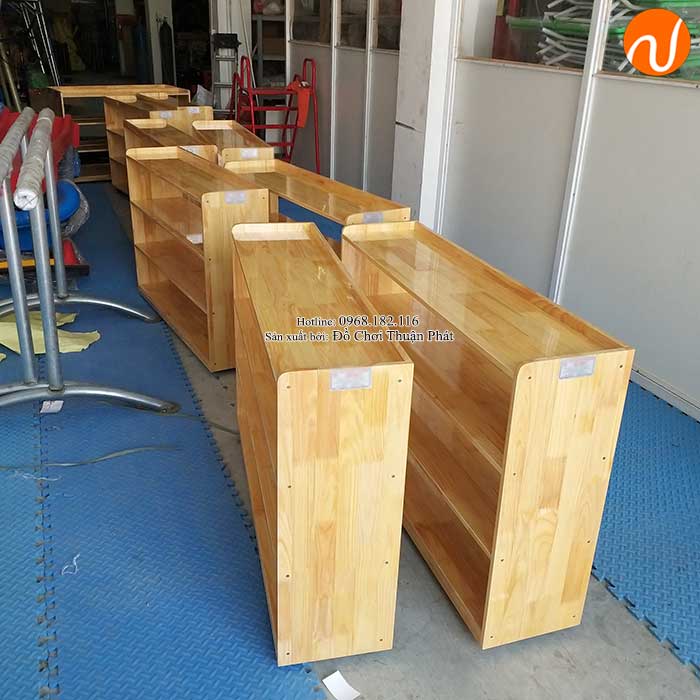 Sản xuất kệ Montessori 4 tầng cho trường mầm non tại Hà Nội-4