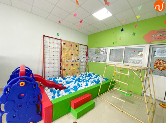Thi công lắp đặt góc vui chơi cho bé trường mầm non tư thục tại Hưng Yên